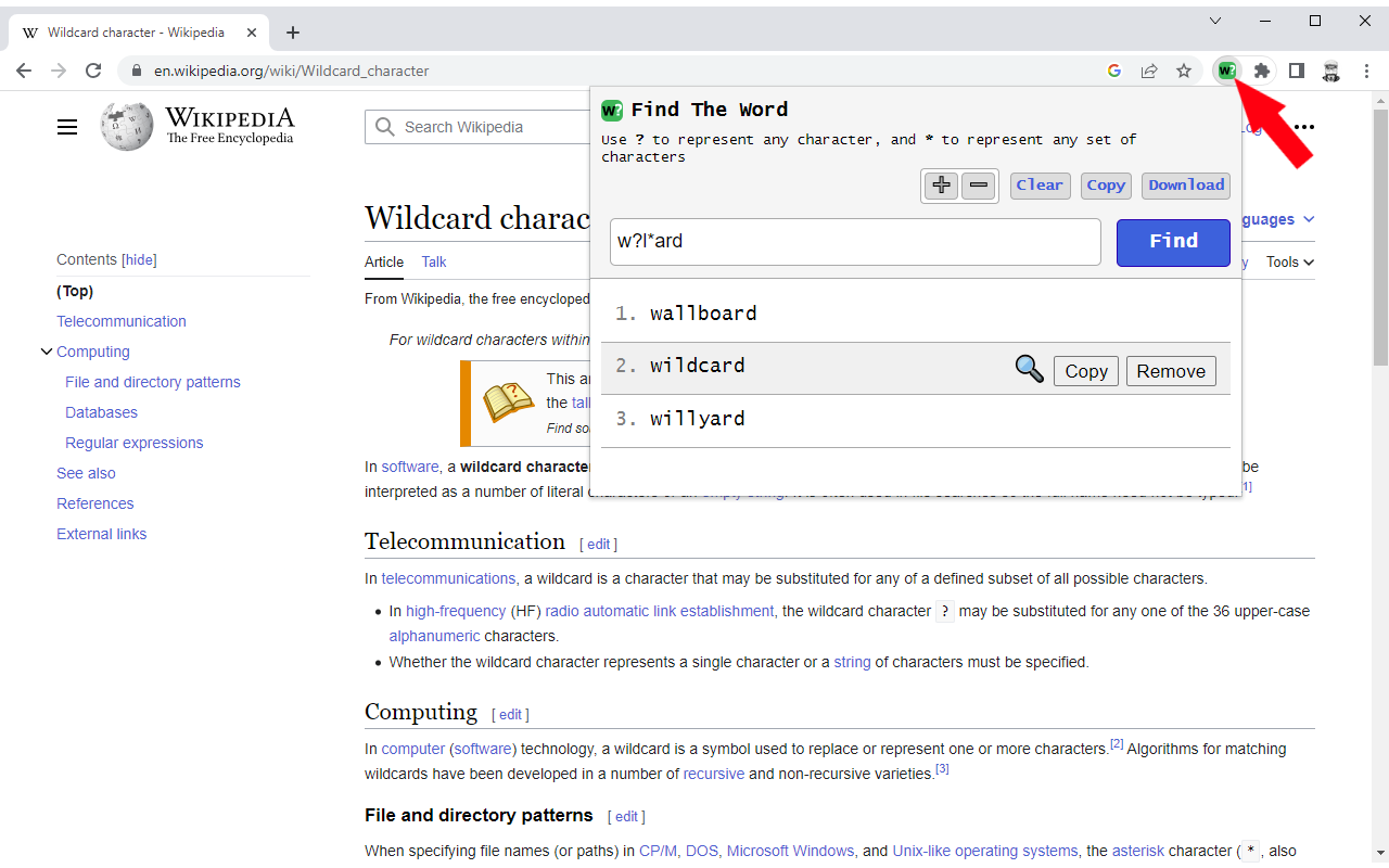 Find The Word chrome谷歌浏览器插件_扩展第2张截图