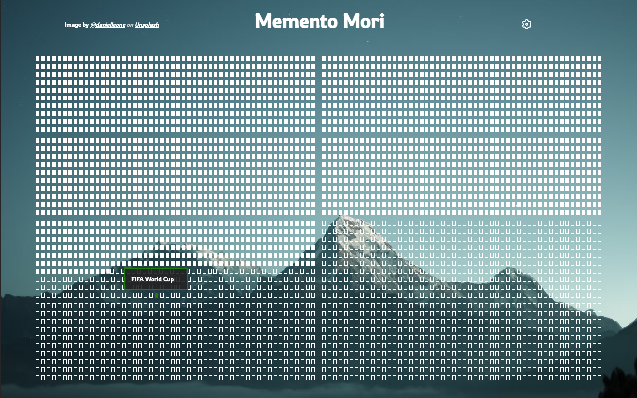 Memento Mori New Tab chrome谷歌浏览器插件_扩展第2张截图