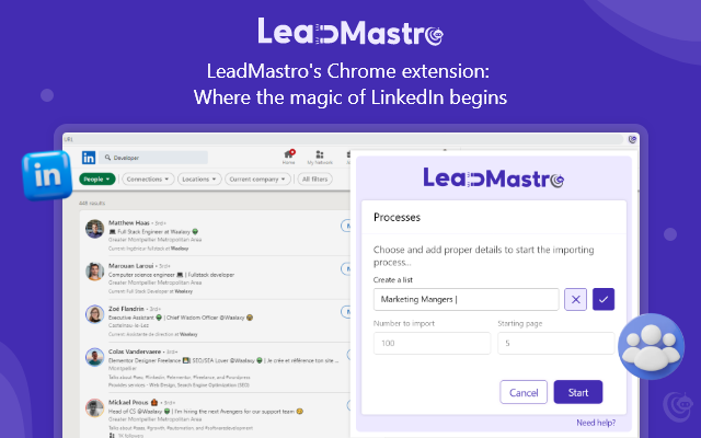 Lead Mastro - Safest LinkedIn Automation Tool chrome谷歌浏览器插件_扩展第5张截图