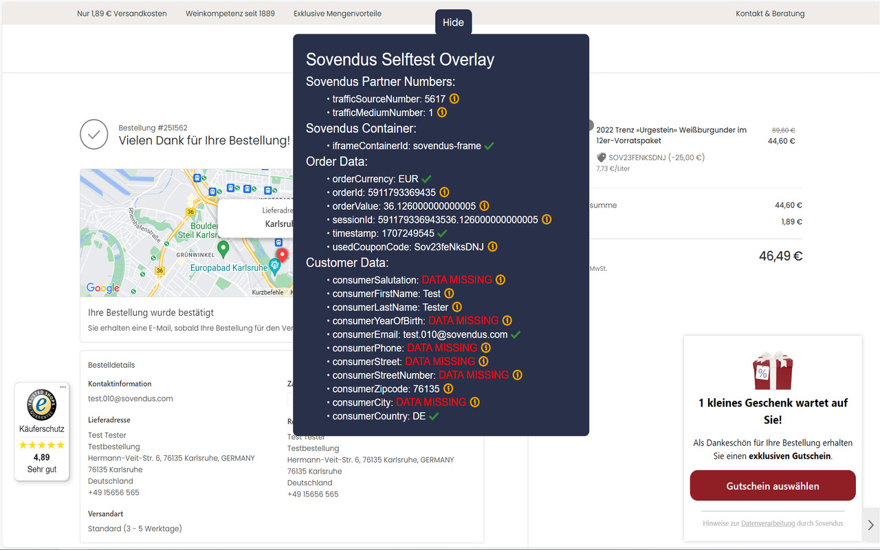 Sovendus Integration Tester chrome谷歌浏览器插件_扩展第1张截图