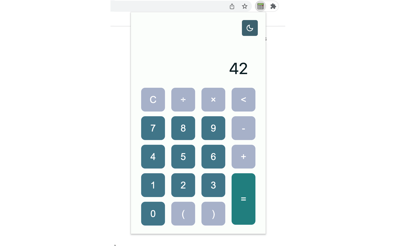 EasyCalc - Simple Calculator chrome谷歌浏览器插件_扩展第1张截图