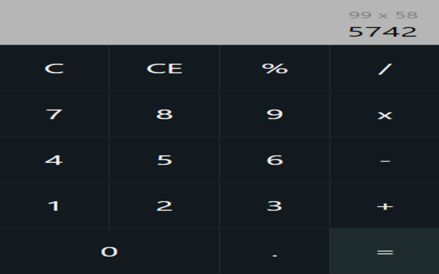 Simple Calculator (+ / X -) chrome谷歌浏览器插件_扩展第1张截图