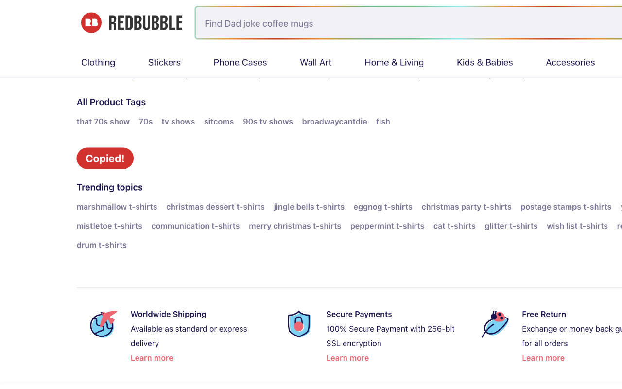 Redbubble Tag Grabber chrome谷歌浏览器插件_扩展第2张截图