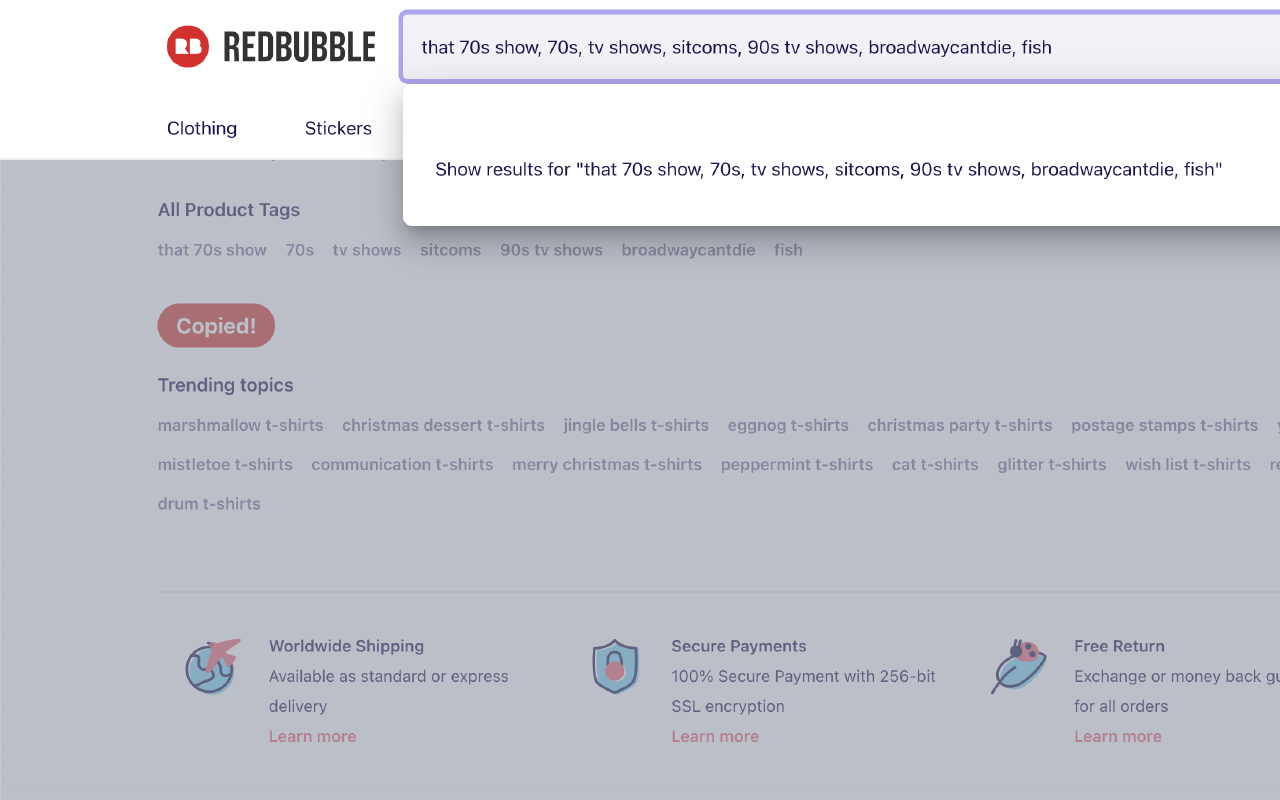 Redbubble Tag Grabber chrome谷歌浏览器插件_扩展第3张截图