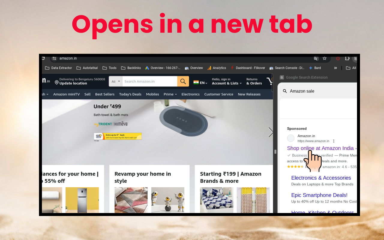 Side Search Panel chrome谷歌浏览器插件_扩展第1张截图