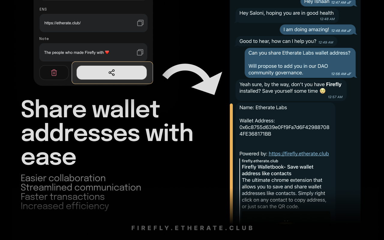 Firefly Walletbook: Save & Share Web3 Address chrome谷歌浏览器插件_扩展第3张截图