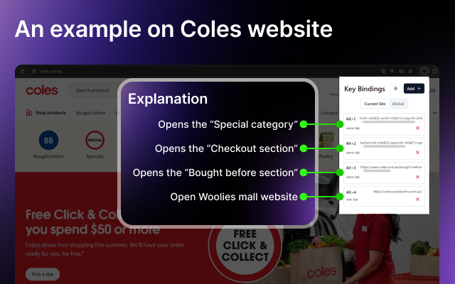 Custom Key Binding chrome谷歌浏览器插件_扩展第1张截图