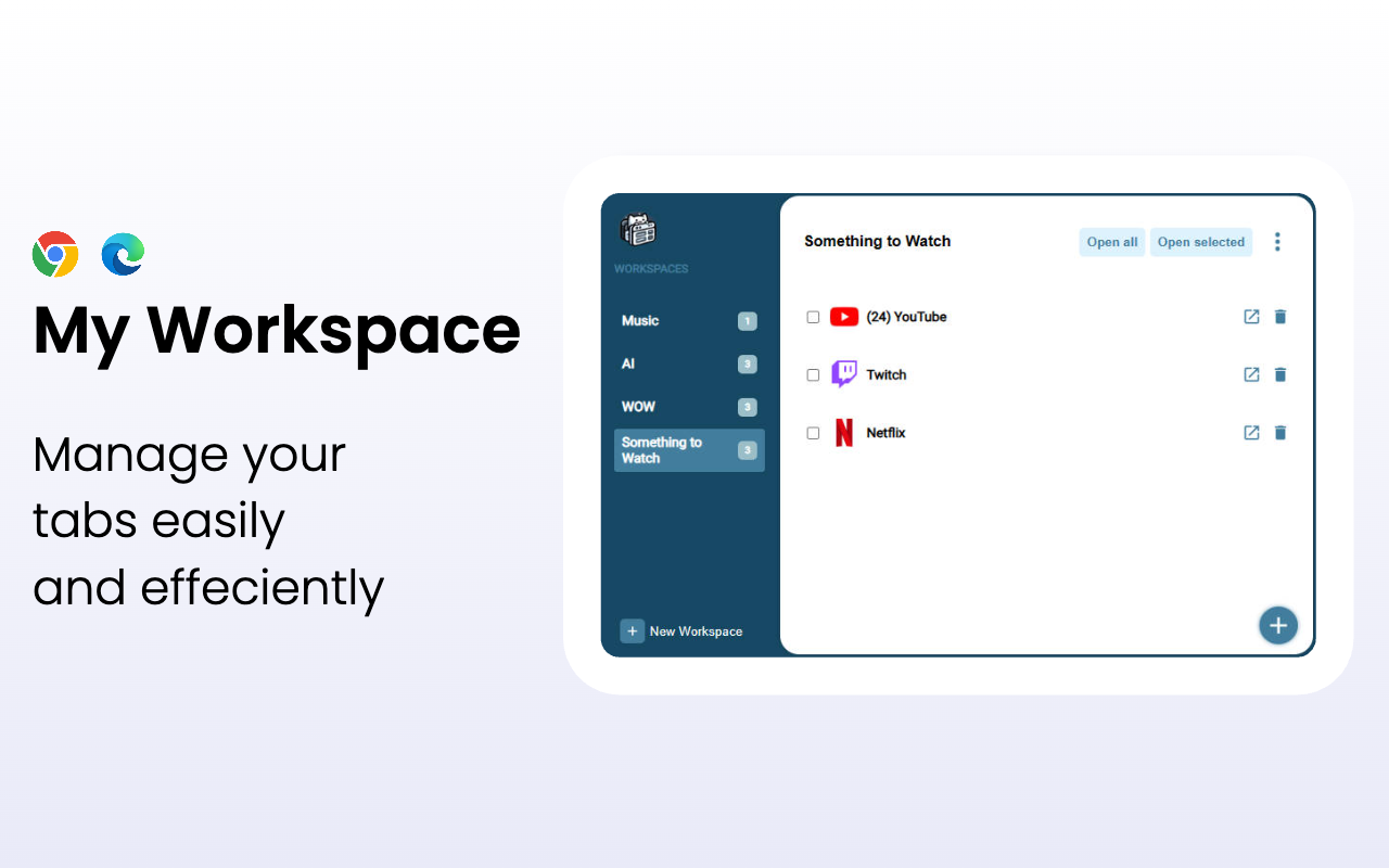 My Workspace chrome谷歌浏览器插件_扩展第1张截图
