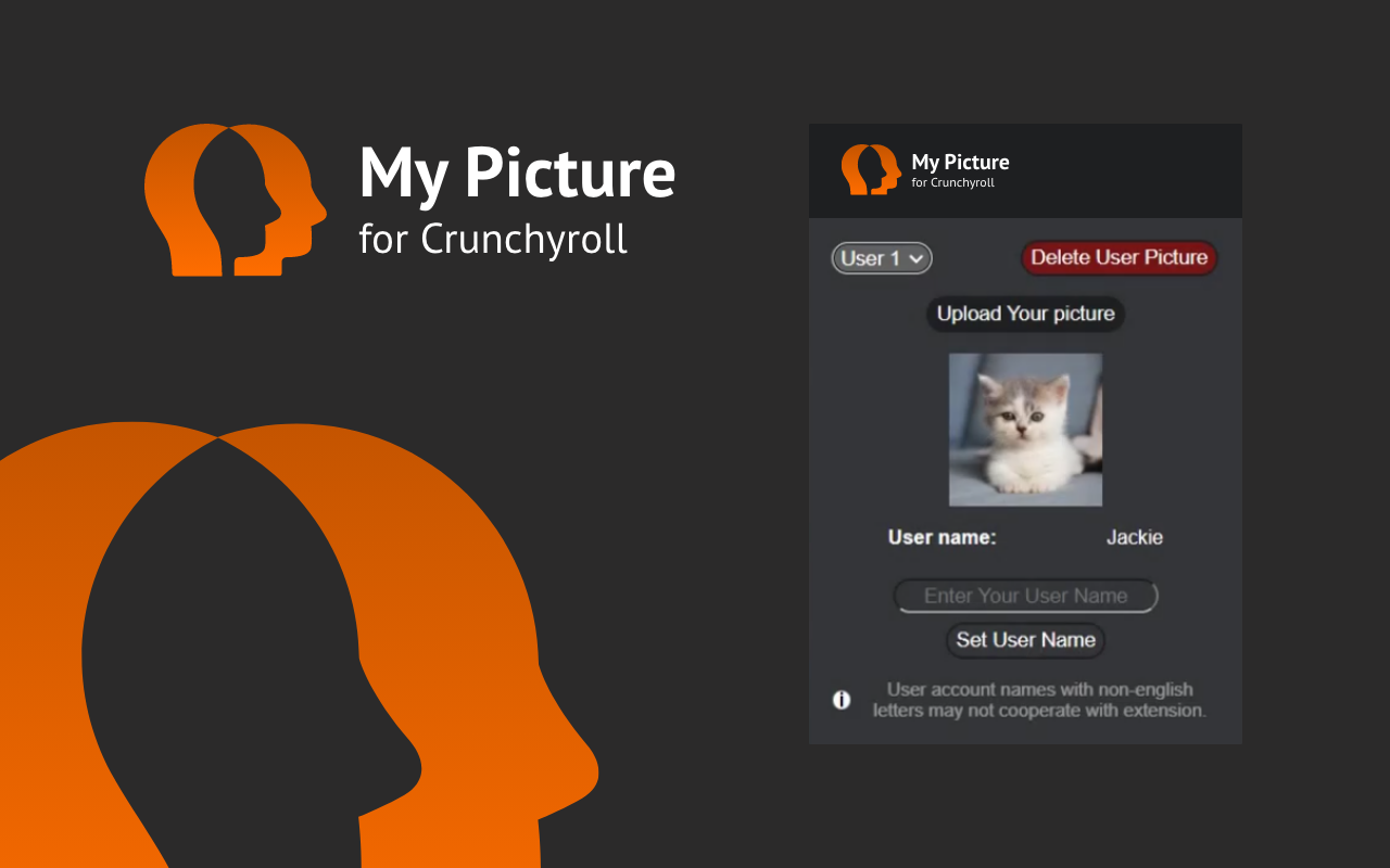 MyPicture for Crunchyroll: custom profile chrome谷歌浏览器插件_扩展第4张截图