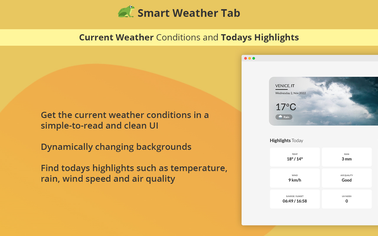 Smart Weather Tab chrome谷歌浏览器插件_扩展第2张截图