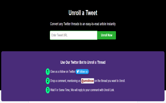 Unollnow - Unroll Twitter/x Threads chrome谷歌浏览器插件_扩展第1张截图