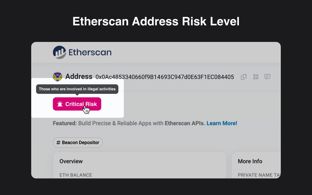 USDT BlackList - Risk Level chrome谷歌浏览器插件_扩展第2张截图