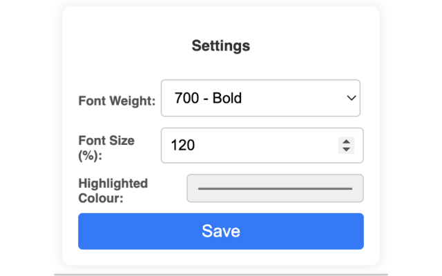 Bionic Reading Highlighter chrome谷歌浏览器插件_扩展第2张截图