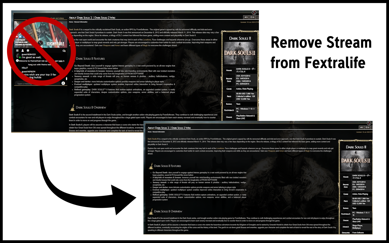 FextraLife Stream Remover chrome谷歌浏览器插件_扩展第2张截图