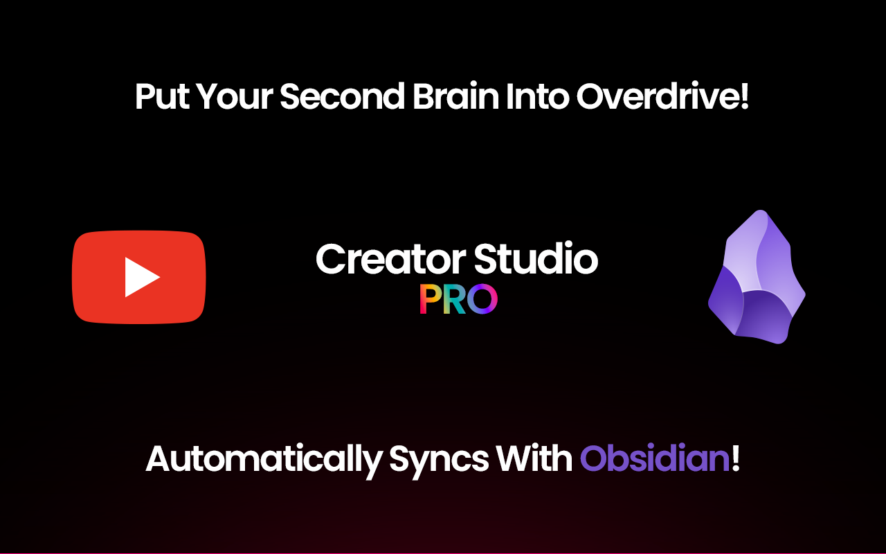 Creator Studio: YouTube AI Toolkit, ChatGPT, and Obsidian Integration chrome谷歌浏览器插件_扩展第3张截图