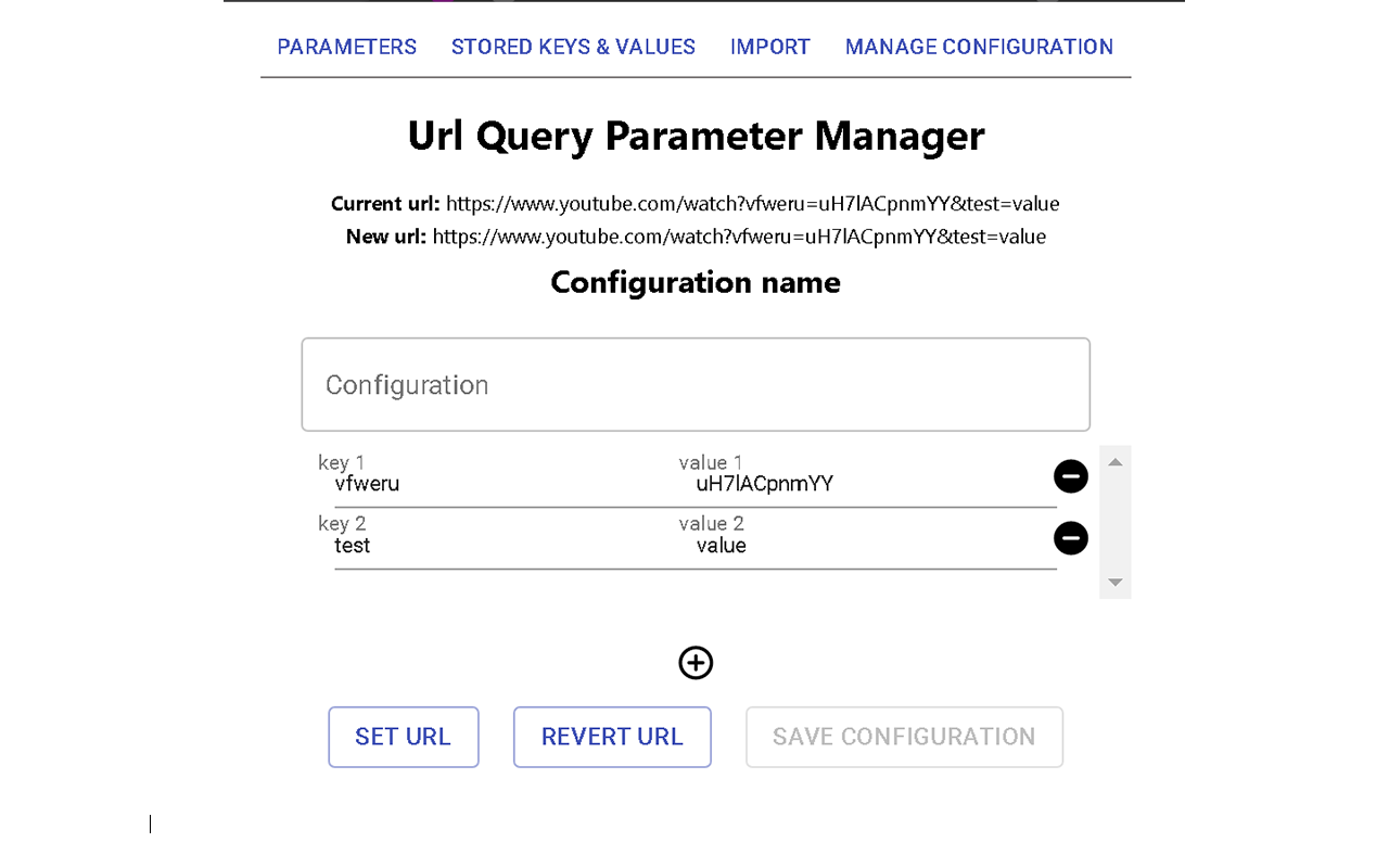 Query Parameter Manager chrome谷歌浏览器插件_扩展第1张截图