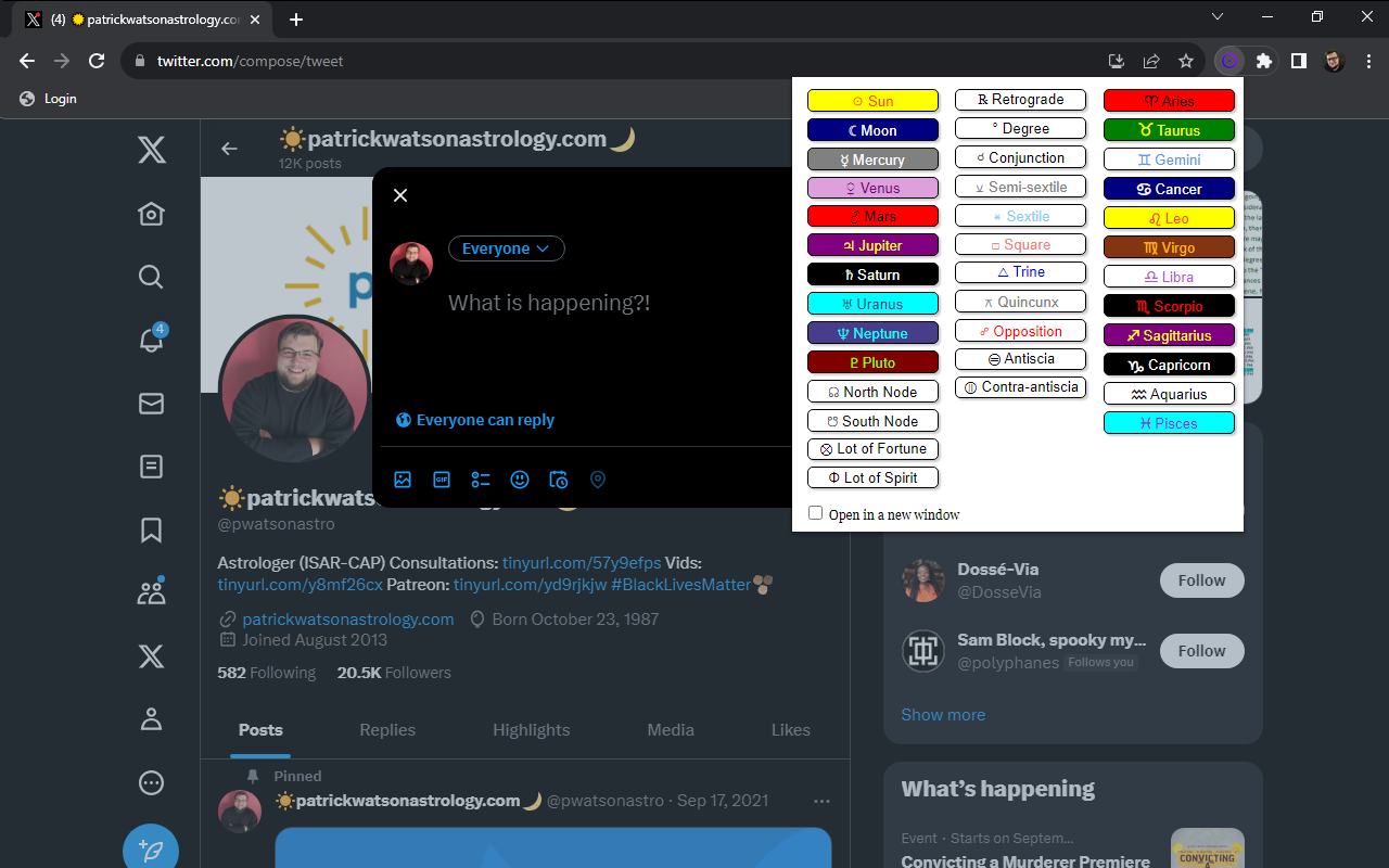 AstroGlyph chrome谷歌浏览器插件_扩展第3张截图