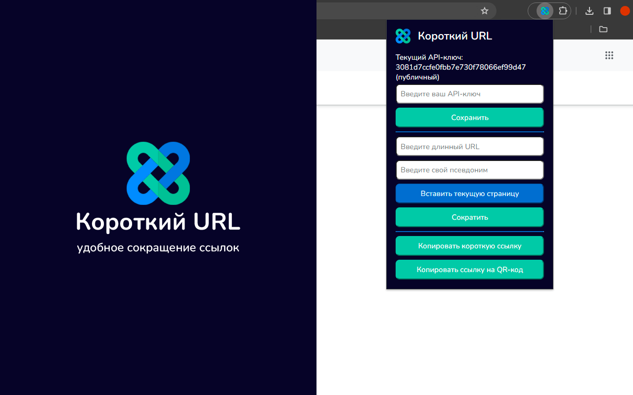 Короткий URL chrome谷歌浏览器插件_扩展第1张截图