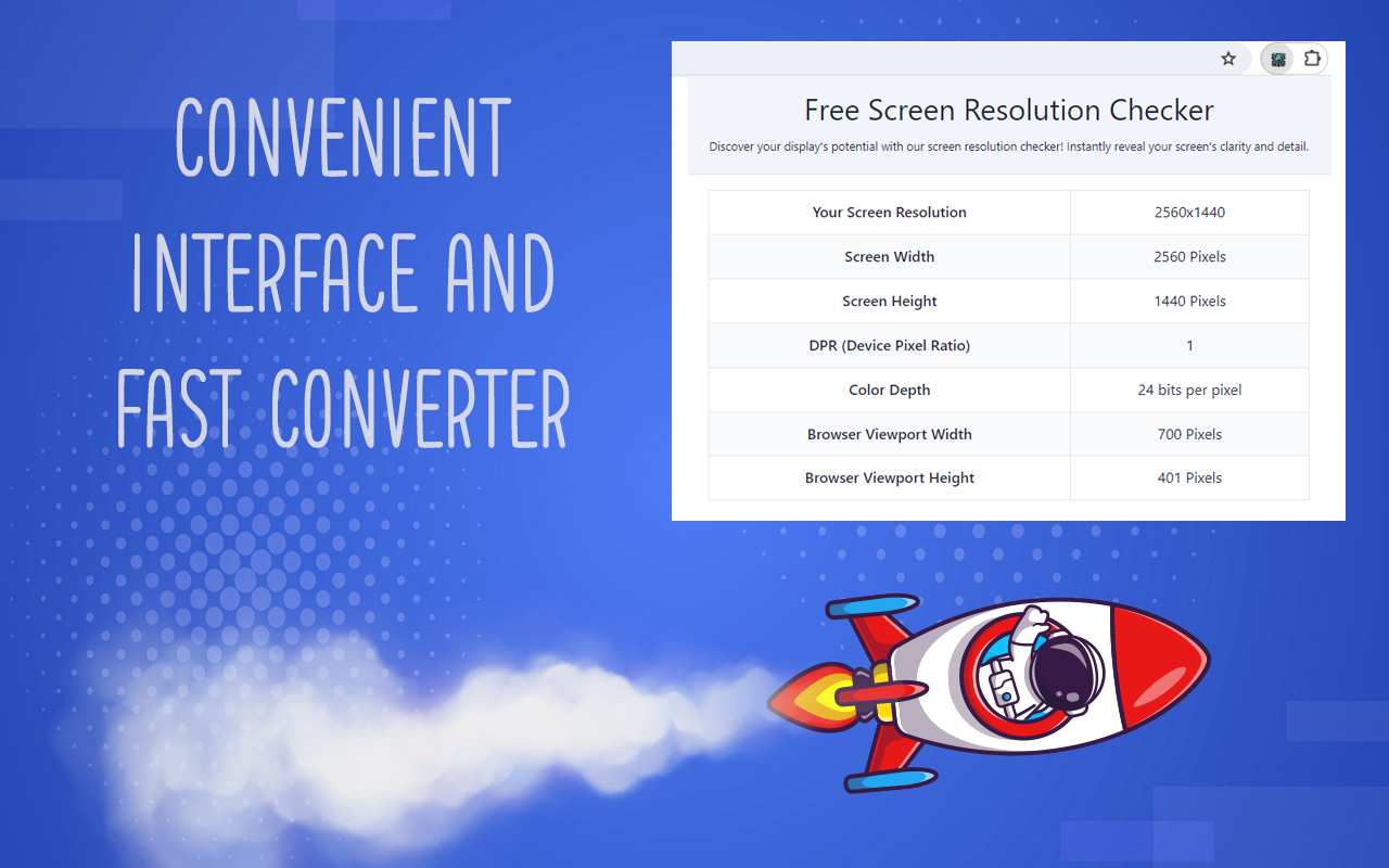 Free Screen Resolution Checker chrome谷歌浏览器插件_扩展第2张截图