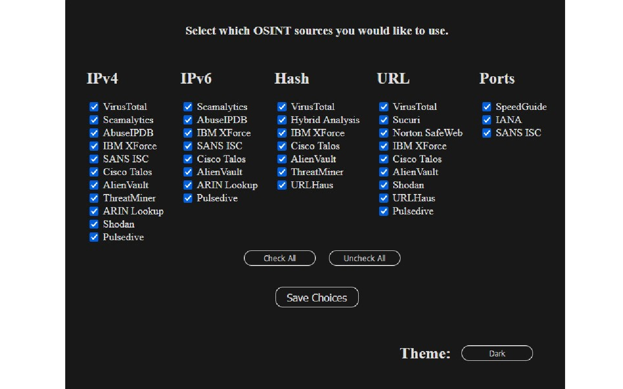 OZZI: IOC Search chrome谷歌浏览器插件_扩展第3张截图