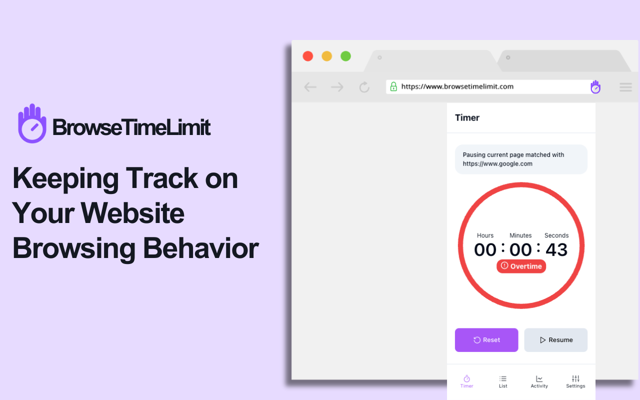 Browse Time Limit chrome谷歌浏览器插件_扩展第2张截图