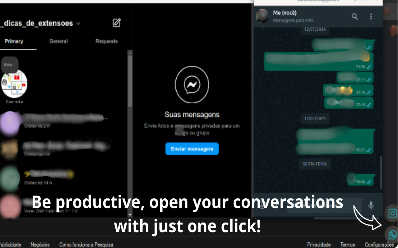 UPChats - Productivity in Instagram and WhatsApp conversations chrome谷歌浏览器插件_扩展第2张截图