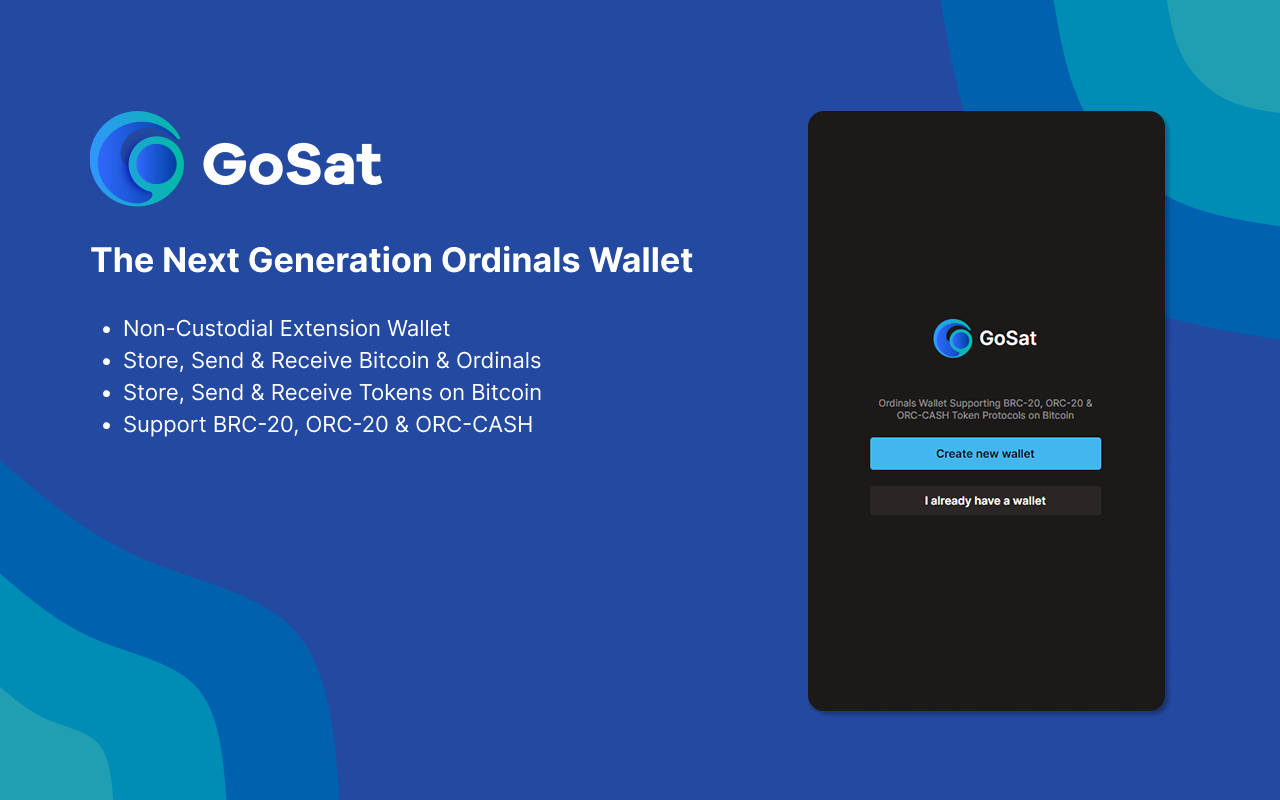 GoSat Wallet chrome谷歌浏览器插件_扩展第1张截图