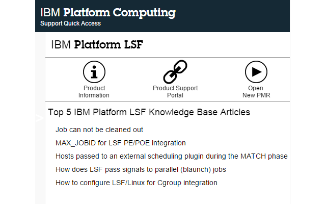 IBM Platform Support Quick Access chrome谷歌浏览器插件_扩展第1张截图