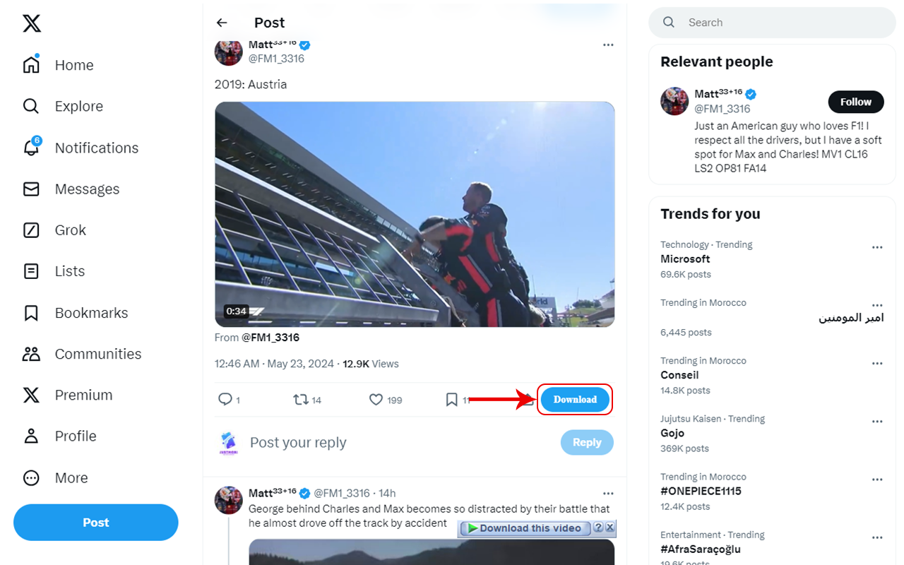 TweetGrab - Save videos from twitter chrome谷歌浏览器插件_扩展第1张截图