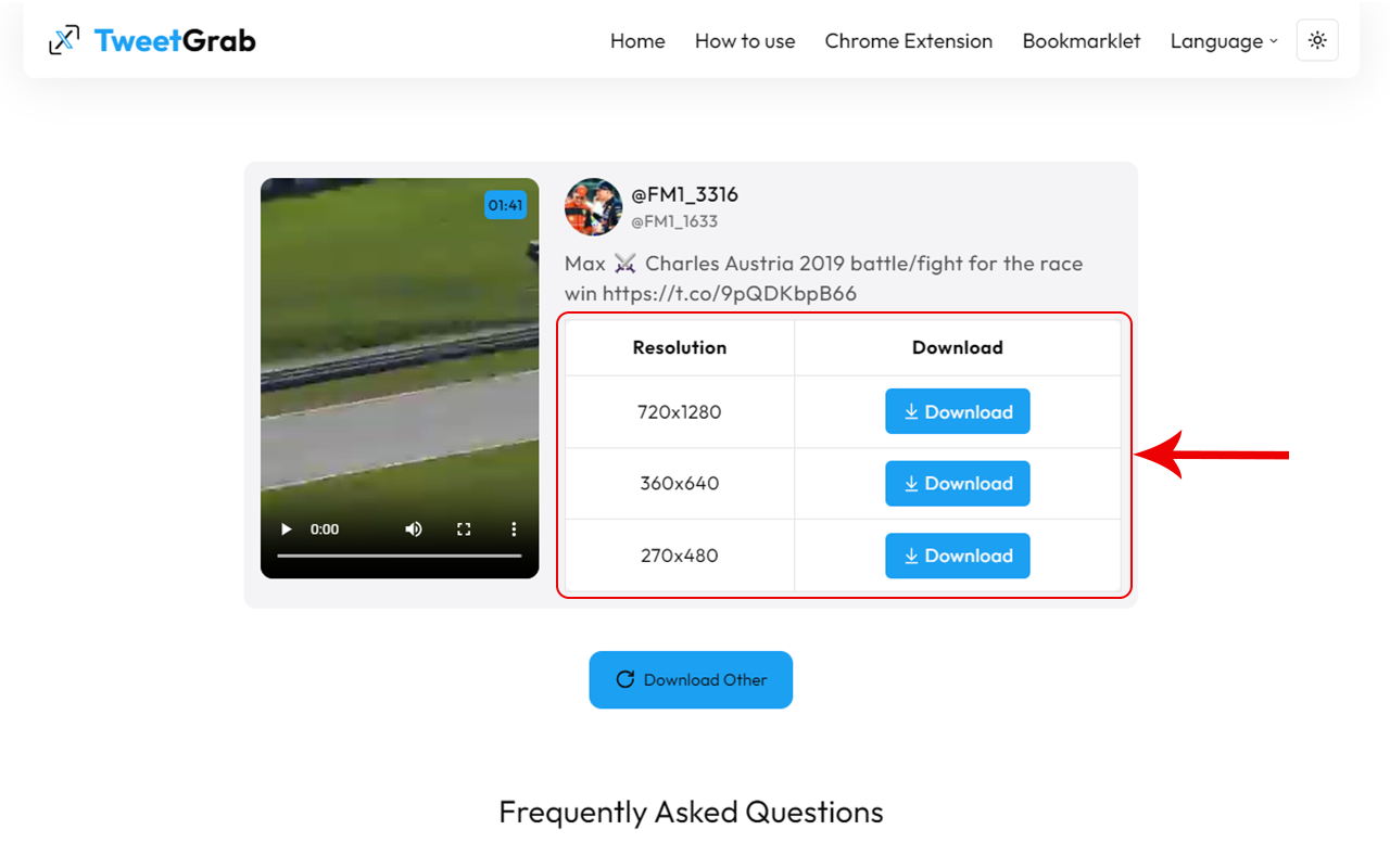 TweetGrab - Save videos from twitter chrome谷歌浏览器插件_扩展第2张截图