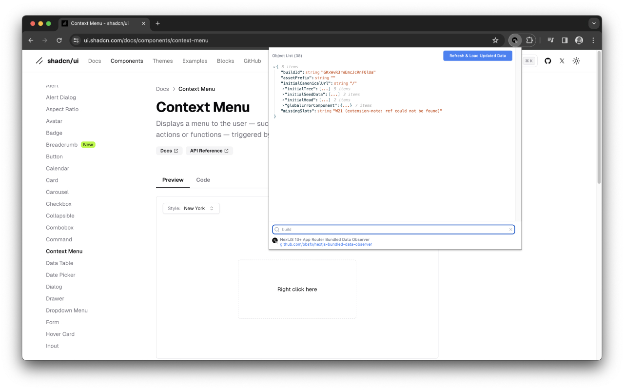 NextJS 13+ App Router Bundled Data Observer chrome谷歌浏览器插件_扩展第1张截图