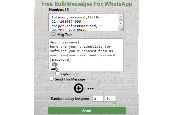 Free BulkMessages For WhatsApp chrome谷歌浏览器插件_扩展第1张截图