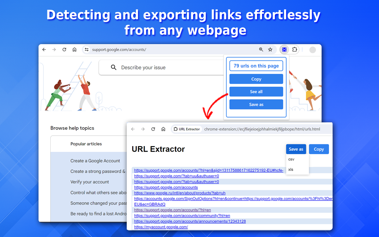 URL提取器 chrome谷歌浏览器插件_扩展第1张截图