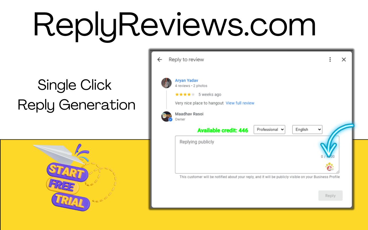 AI Reply by ReplyReviews.com chrome谷歌浏览器插件_扩展第2张截图