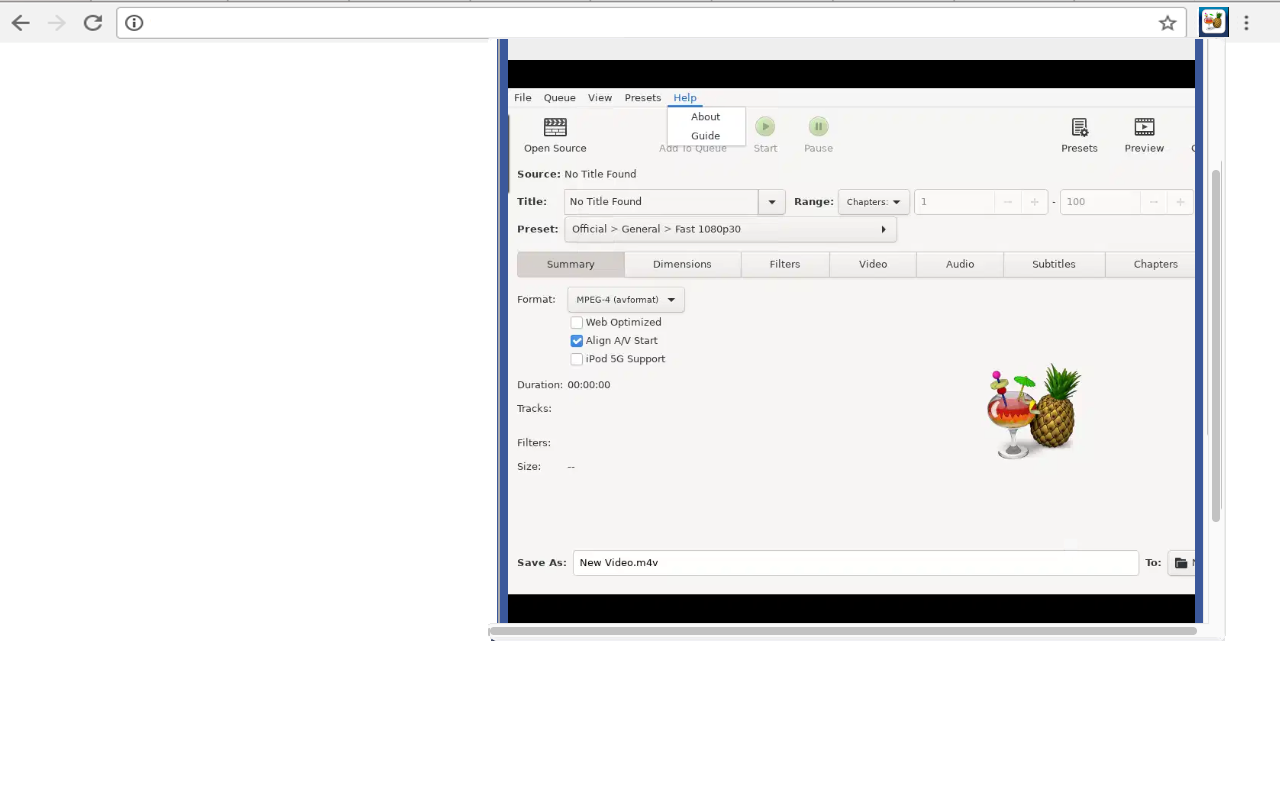 Handbrake - 视频转换器 chrome谷歌浏览器插件_扩展第1张截图