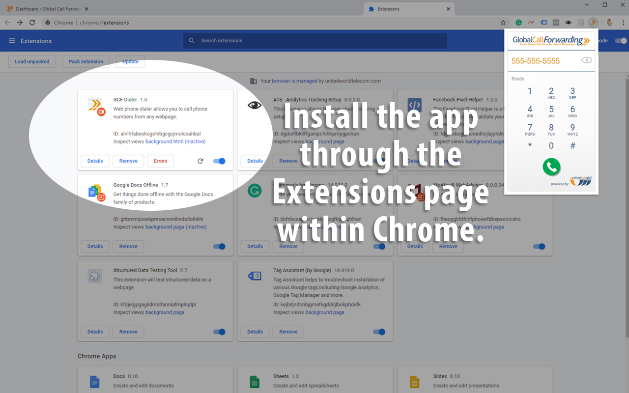 GCF Dialer chrome谷歌浏览器插件_扩展第3张截图