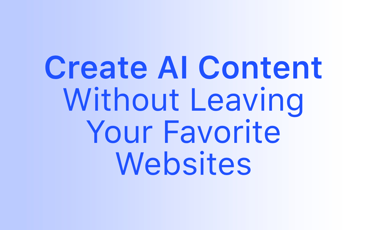 Magic Inputs: Generate AI Content on Webpages chrome谷歌浏览器插件_扩展第3张截图