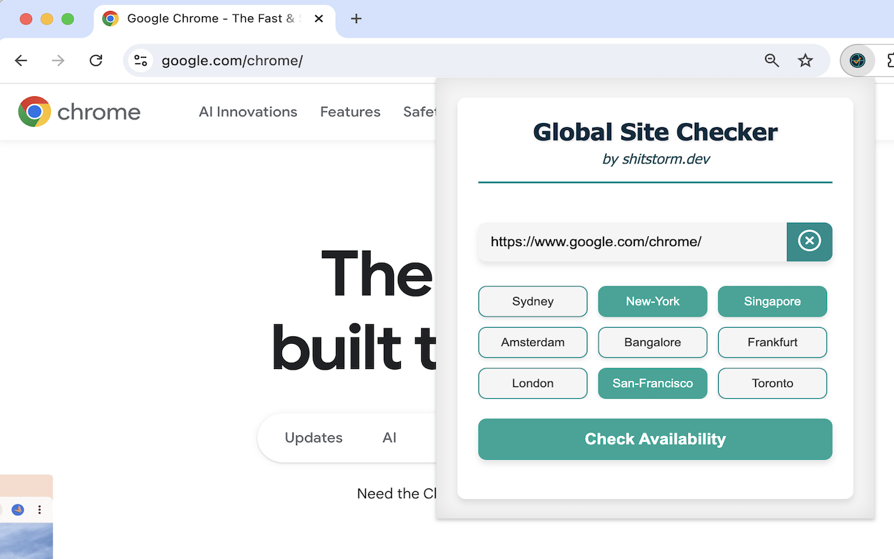 Global Website Checker: 9-Point Worldwide Verification chrome谷歌浏览器插件_扩展第2张截图