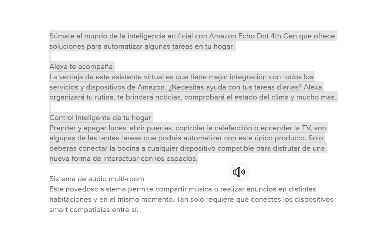 Lector de texto - Español, Inglés chrome谷歌浏览器插件_扩展第2张截图