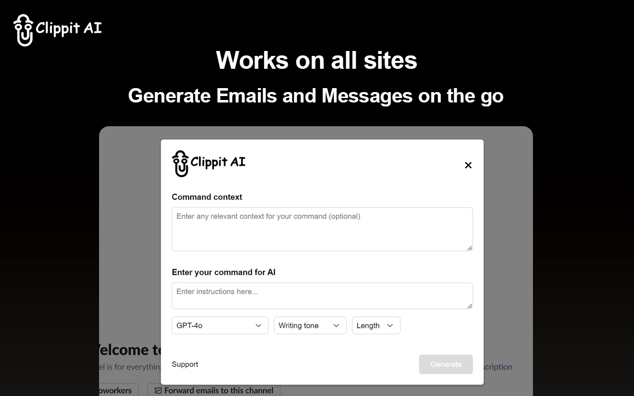 Clippit AI - AI Email Writer chrome谷歌浏览器插件_扩展第5张截图