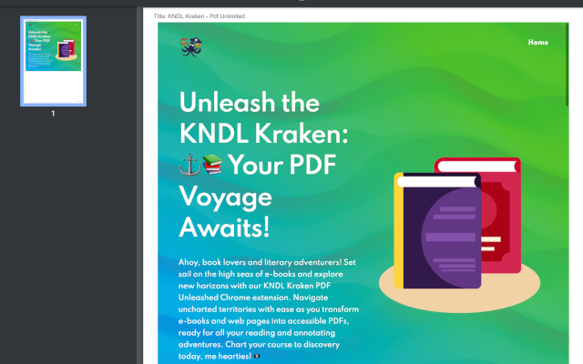 KNDL Kraken PDF Unleashed chrome谷歌浏览器插件_扩展第3张截图