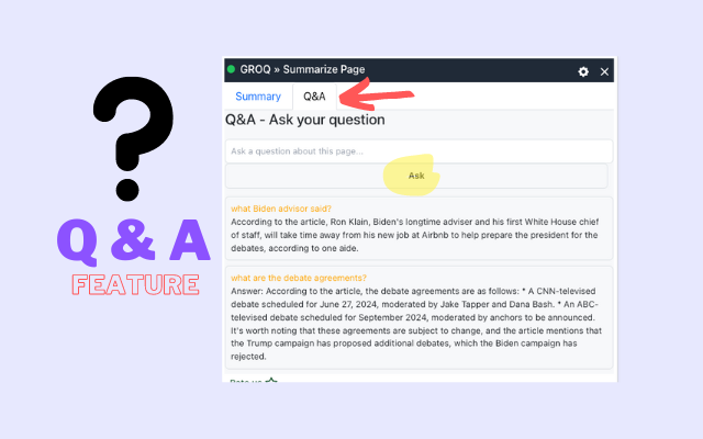 GROQ Summarizer chrome谷歌浏览器插件_扩展第2张截图