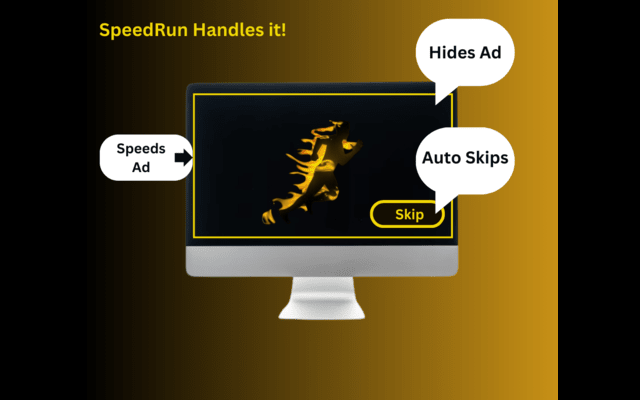 SpeedRun - Speed Ads On Videos at 16x chrome谷歌浏览器插件_扩展第2张截图