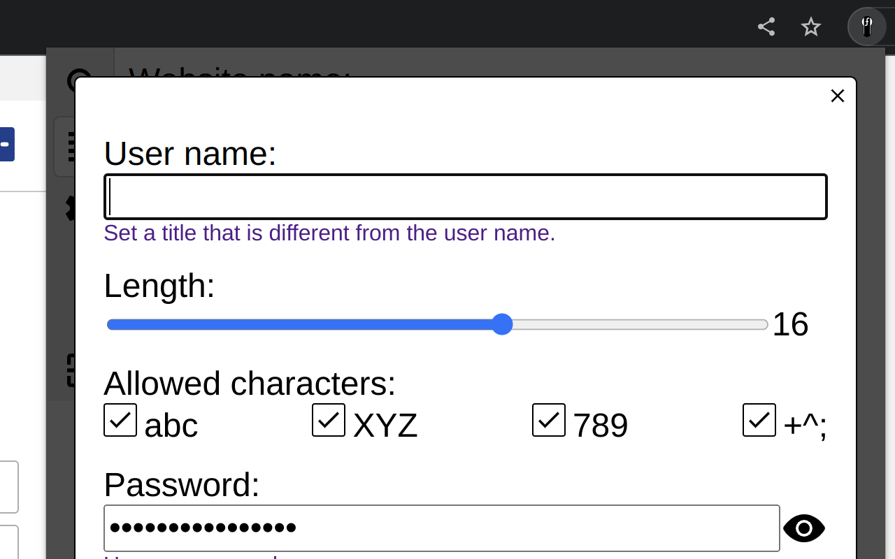 PfP: Pain-free Passwords chrome谷歌浏览器插件_扩展第3张截图