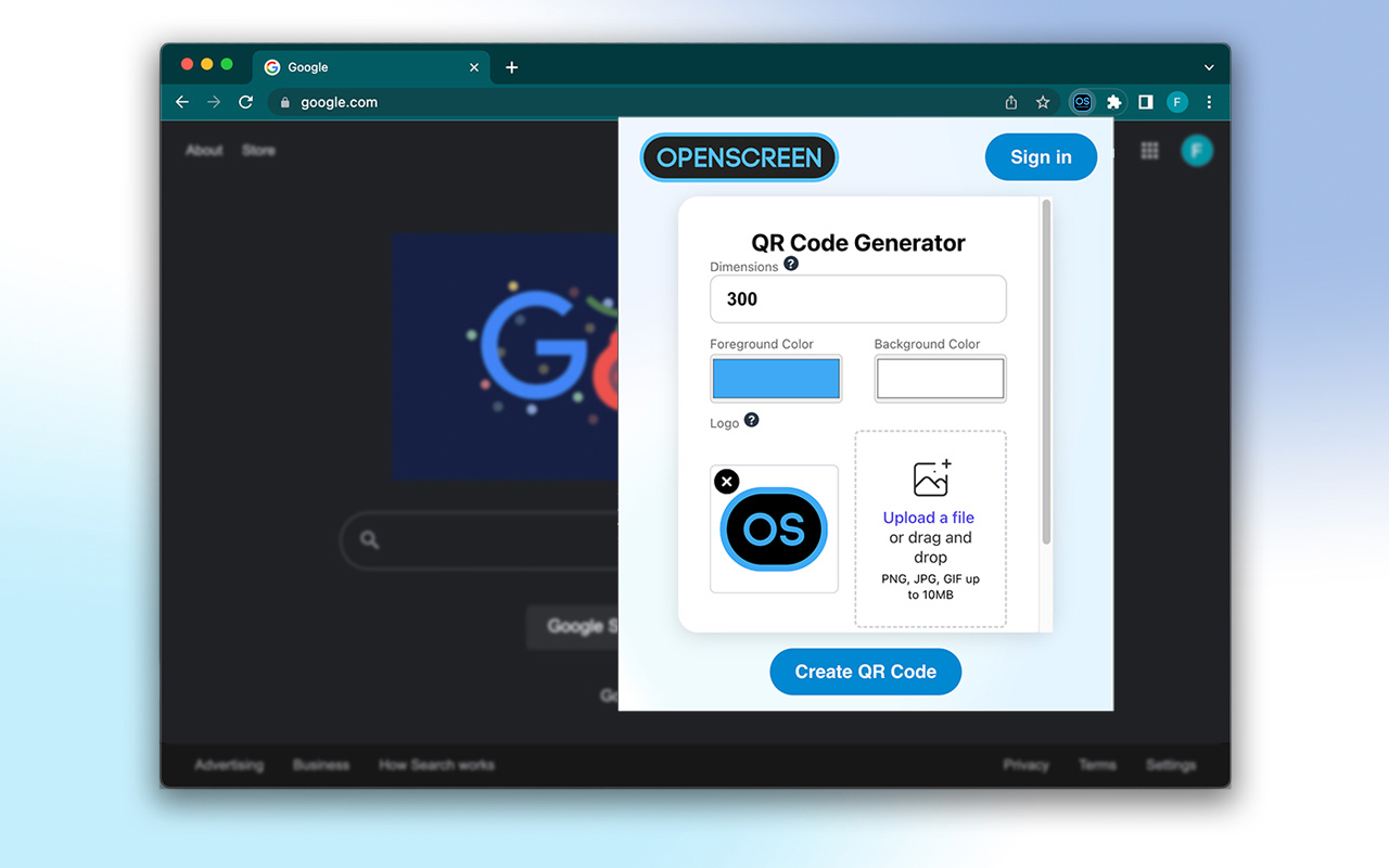 Dynamic QR Code Generator chrome谷歌浏览器插件_扩展第2张截图