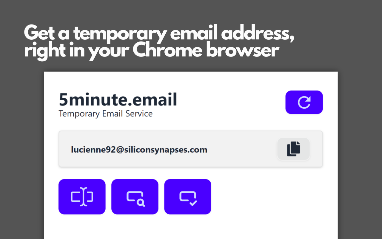 5 Minute Temporary Email chrome谷歌浏览器插件_扩展第2张截图