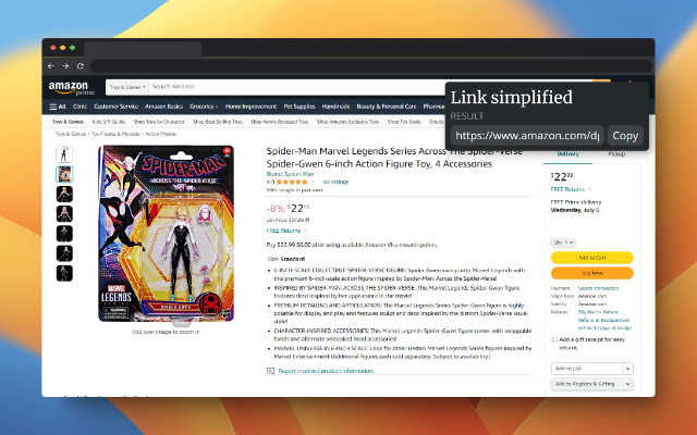 Simplify Amazon Link chrome谷歌浏览器插件_扩展第1张截图