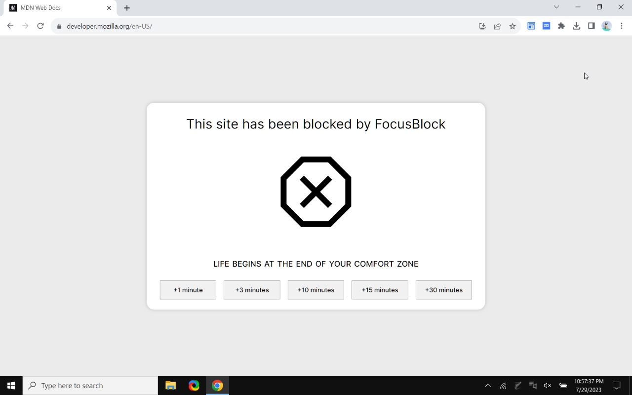 FocusBlock: Website Blocker & Pomodoro Timer chrome谷歌浏览器插件_扩展第2张截图