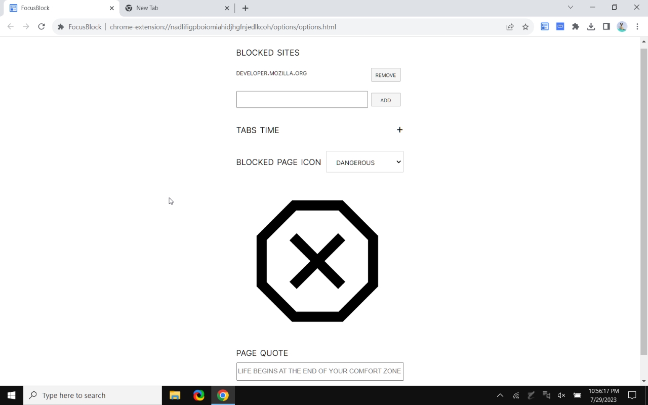 FocusBlock: Website Blocker & Pomodoro Timer chrome谷歌浏览器插件_扩展第4张截图