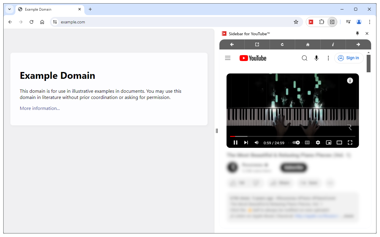 Sidebar for YouTube™ chrome谷歌浏览器插件_扩展第1张截图
